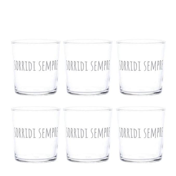 Simple Day bicchieri Sorride Sempre 10011805SORRIDI SEMPRE Simple Day