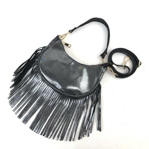 Marlon borsa frange laminata BS5342NERO Marlon