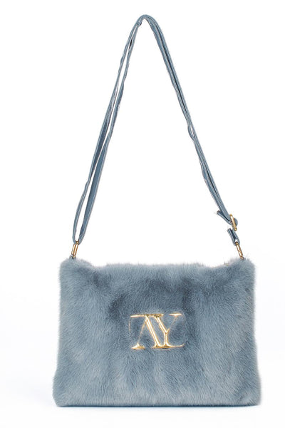 Ayfee Pochette ecopelliccia 020-BS25231AZZURRO Ayfee