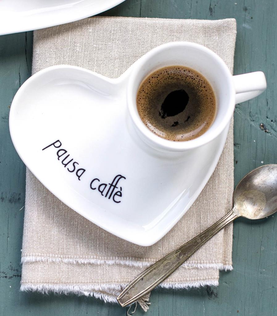 Simple Day Set 2 Piattini cuore per tazze espresso Pausa caffè 10010788PAUSA CAFFÈ Simple Day