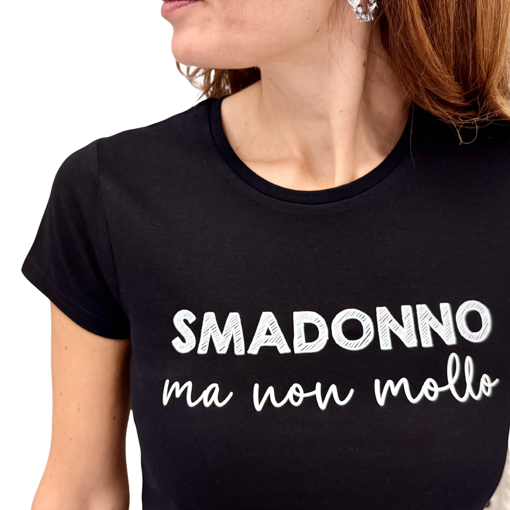 Simona M  T-shirt Smadonno T-SHIRT SMADONNONERO Simona M.