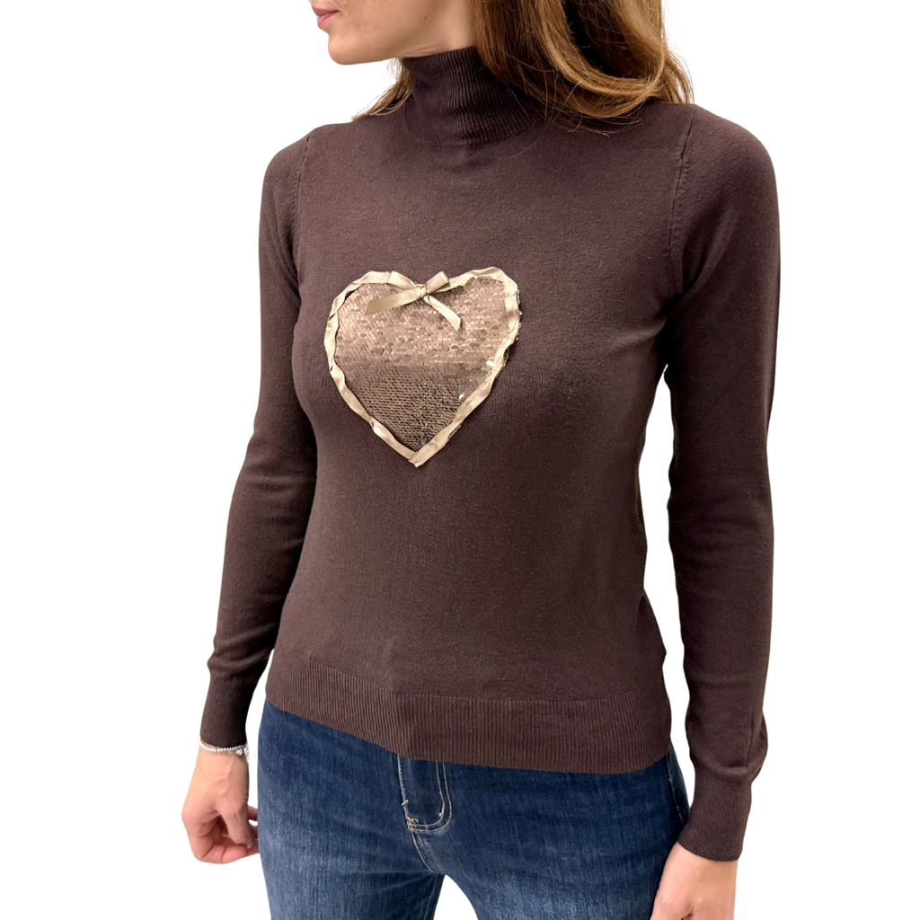 Simona M dolcevita cuore paillettes DOLCEVITA CUOREMORO Simona M.