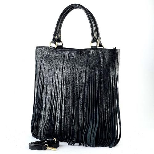 Marlon borsa grande frange BS1266NERO Marlon