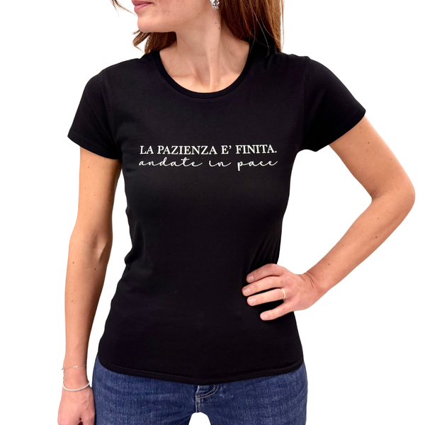 Simona M T-shirt Pazienza T-SHIRT PAZIENZANERO Simona M.