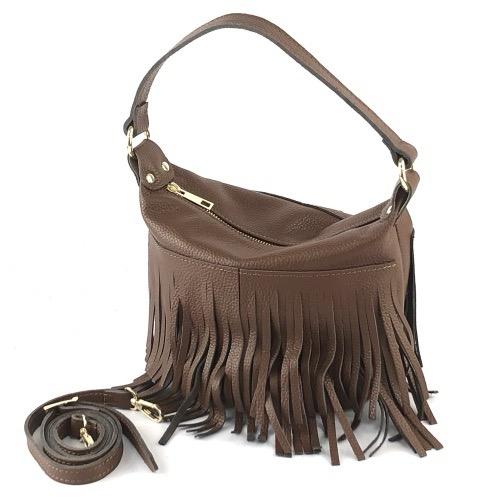 Marlon borsa media frange BS5836CIOCCOLATO Marlon