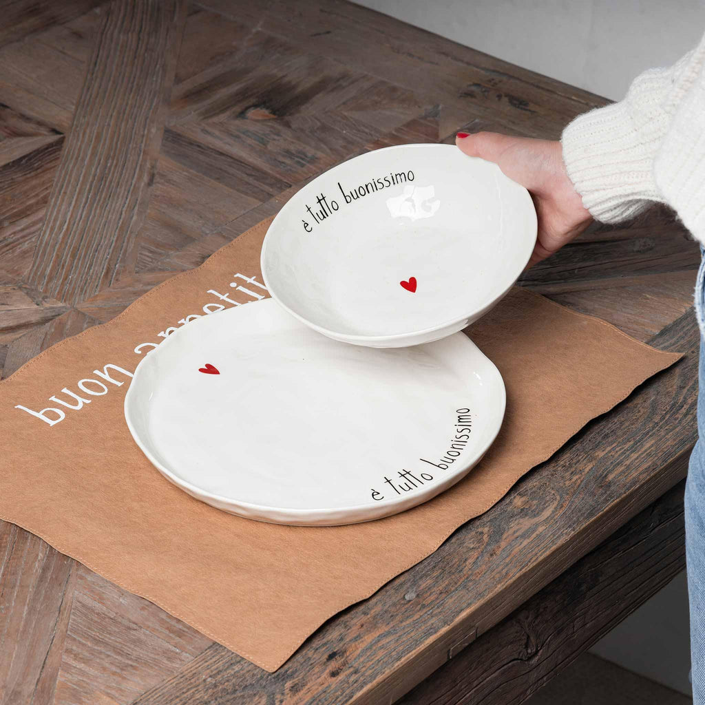 Simple Day set 2 piatti fondi è tutto buonissimo 10011014È TUTTO BUONISSIMO Simple Day