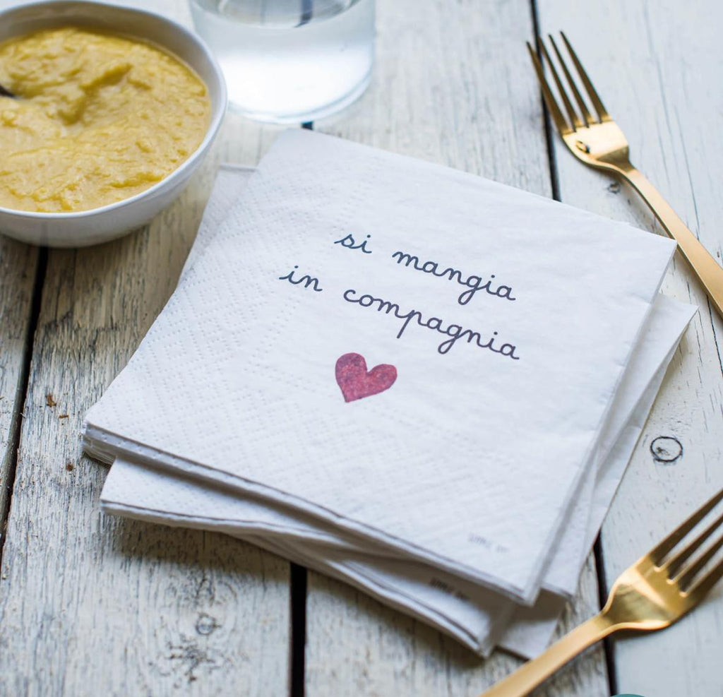 Simple Day Tovaglioli Si mangia in compagnia 10013508SI MANGIA IN COMPAGNIA Simple Day