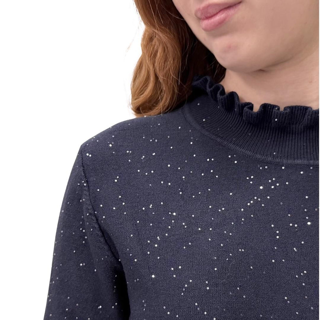 Zimo maglione paillettes 00008214BLU zimo