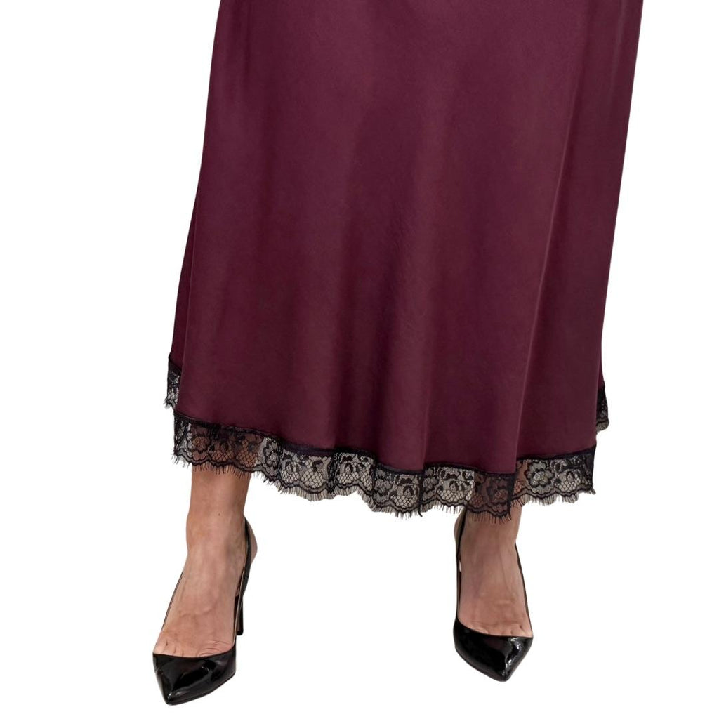 Blue Joint gonna raso e pizzo 