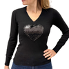 Simona M maglione a V cuore paillettes