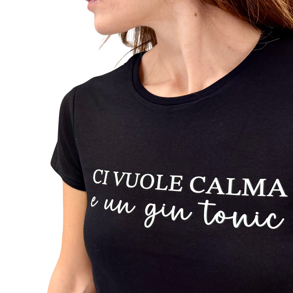 Simona M  T-shirt Gin Tonic T-SHIRT GIN TONICNERO Simona M.