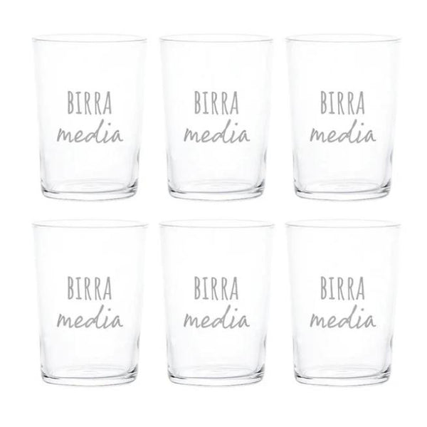 Simple Day 6 bicchieri da birra birra media 10011983BIRRA MEDIA Simple Day