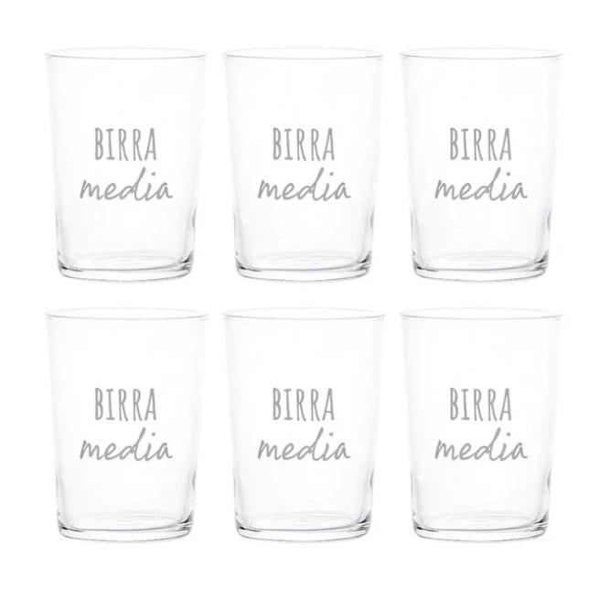 Simple Day 6 bicchieri da birra birra media 10011983BIRRA MEDIA Simple Day