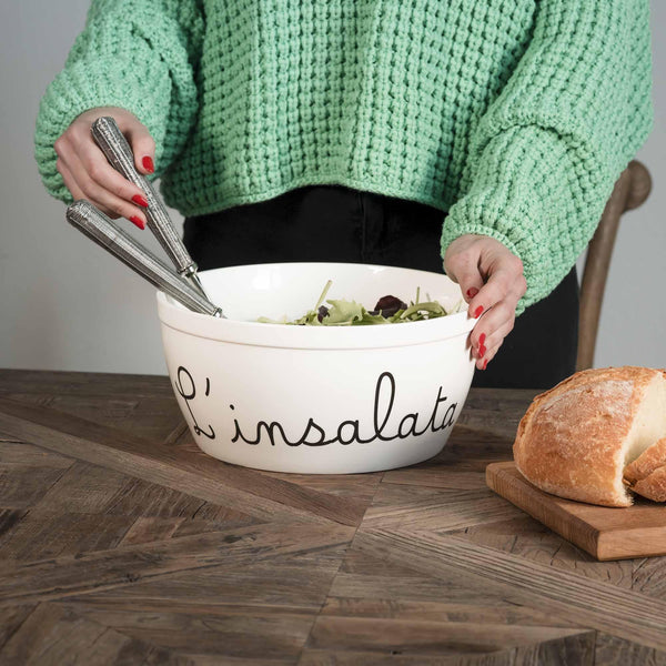 Simple Day insalatiera ceramica scritta L'insalata 10010908INSALATA Simple Day