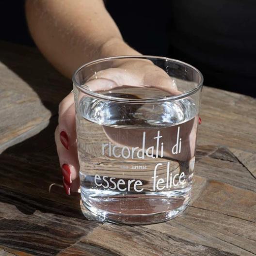Simple Day bicchieri Ricordati di Essere Felice 10011815RICORDATI DI ESSERE FELICE Simple Day