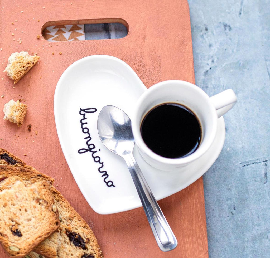 Simple Day Set 2 Piattini cuore per tazze espresso Buongiorno 10010785BUONGIORNO CUORE Simple Day
