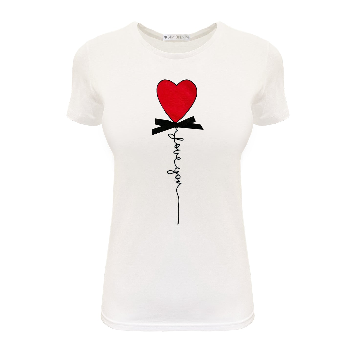 My t-shirt love palloncino rosso