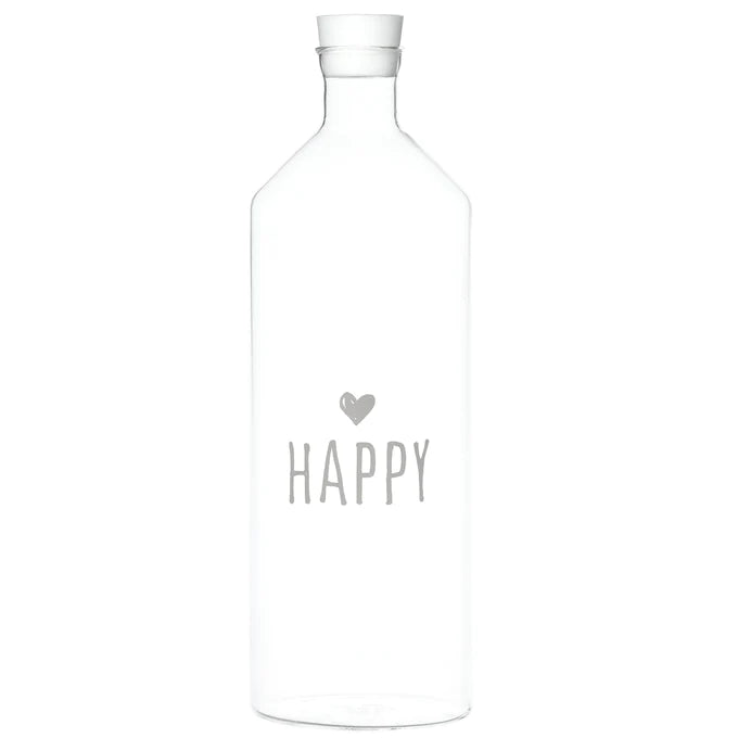 Simple Day bottiglia vetro Happy